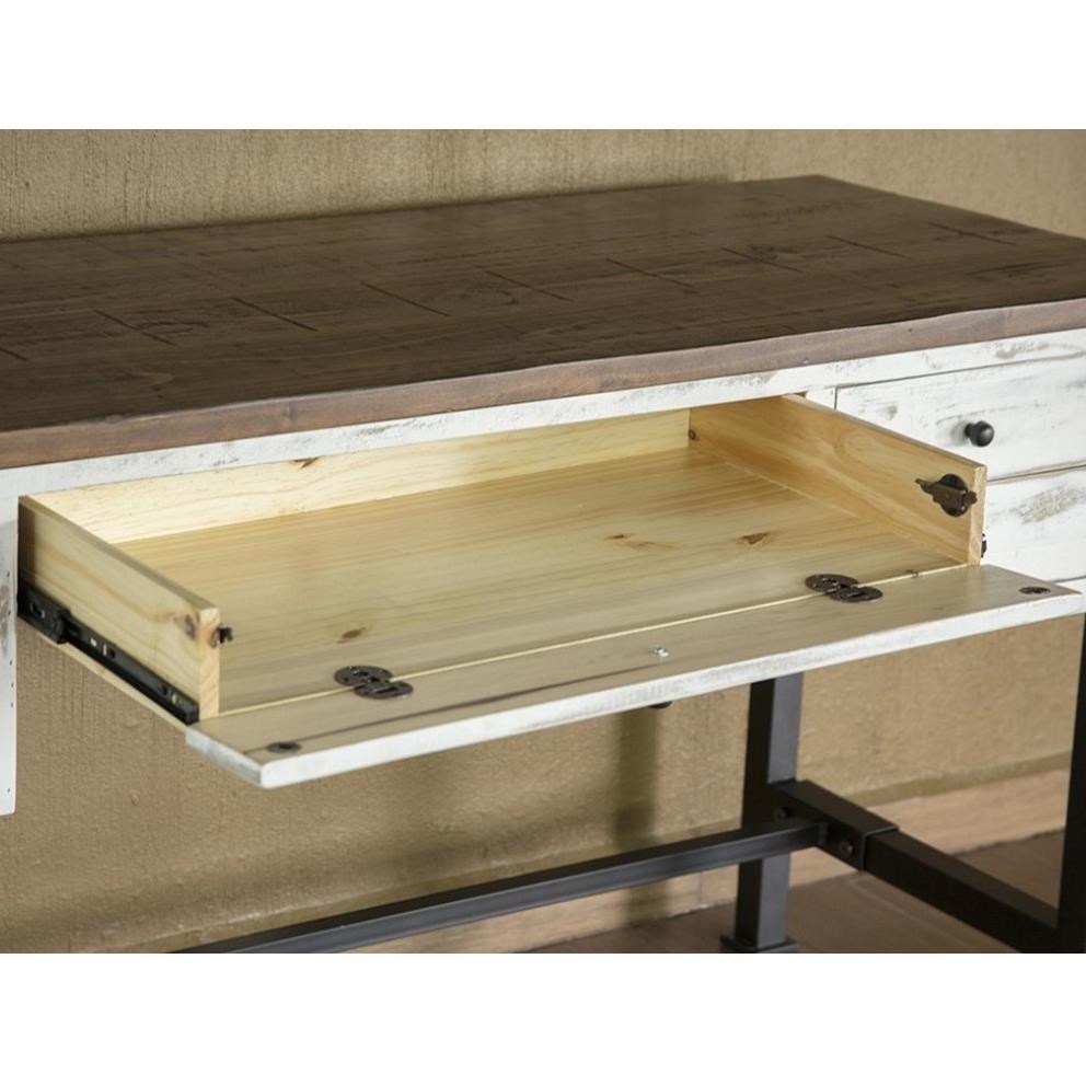 International Furniture Direct Pueblo IFD360DESK 4 Drawer Writing Desk